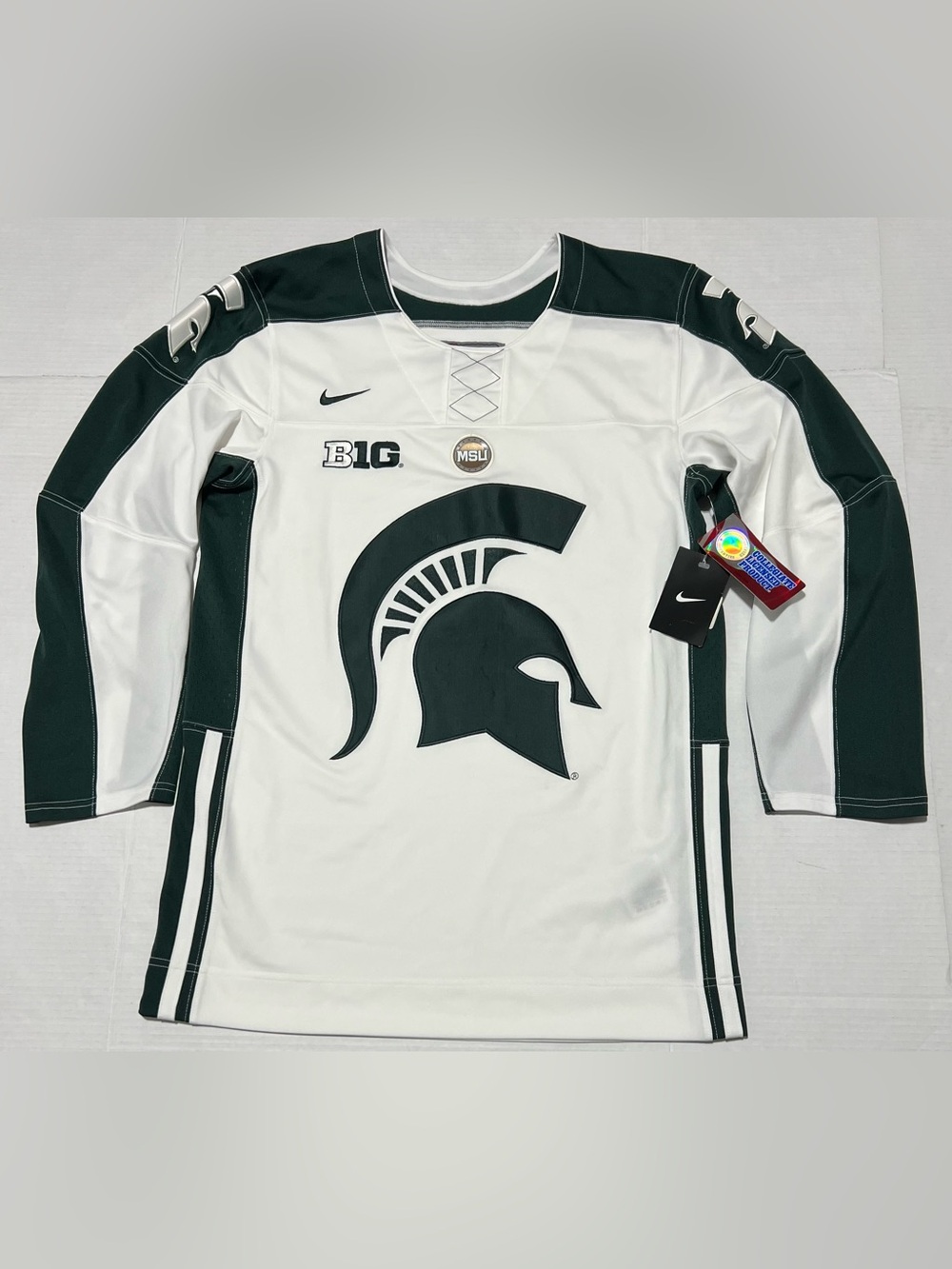 New Vintage Michigan State University Spartans Nike Hockey Jersey Men’s S 90s